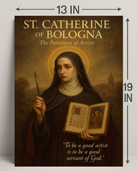 St. Catherine Of Bologna The Patroness Poster PosterGoat