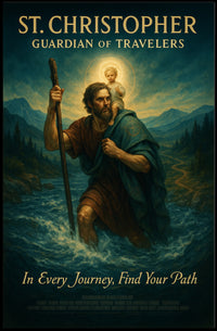 St. Christopher Guardian Of Travelers Poster PosterGoat