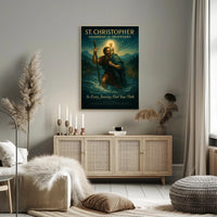 St. Christopher Guardian Of Travelers Poster PosterGoat