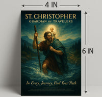 St. Christopher Guardian Of Travelers Poster PosterGoat