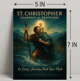 St. Christopher Guardian Of Travelers Poster PosterGoat