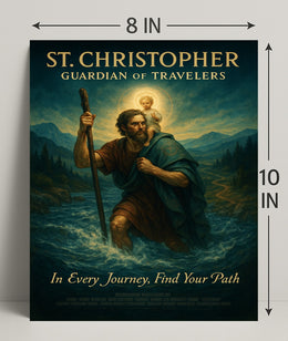 St. Christopher Guardian Of Travelers Poster PosterGoat