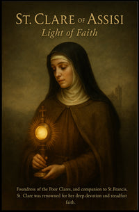 St. Clare Of Assisi Light Of Faith Poster PosterGoat