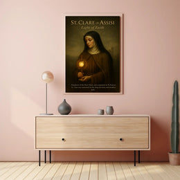 St. Clare Of Assisi Light Of Faith Poster PosterGoat