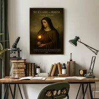 St. Clare Of Assisi Light Of Faith Poster PosterGoat