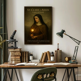 St. Clare Of Assisi Light Of Faith Poster PosterGoat