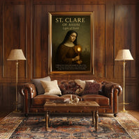 St. Clare Of Assisi Light Of Faith Poster PosterGoat