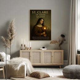 St. Clare Of Assisi Light Of Faith Poster PosterGoat