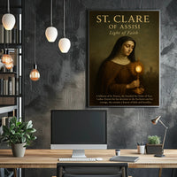 St. Clare Of Assisi Light Of Faith Poster PosterGoat