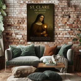 St. Clare Of Assisi Light Of Faith Poster PosterGoat