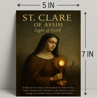 St. Clare Of Assisi Light Of Faith Poster PosterGoat