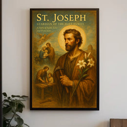 St. Joseph Guardian Of The Holy Family Poster PosterGoat
