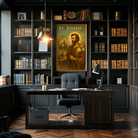 St. Joseph Guardian Of The Holy Family Poster PosterGoat