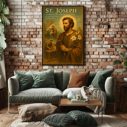 St. Joseph Guardian Of The Holy Family Poster PosterGoat