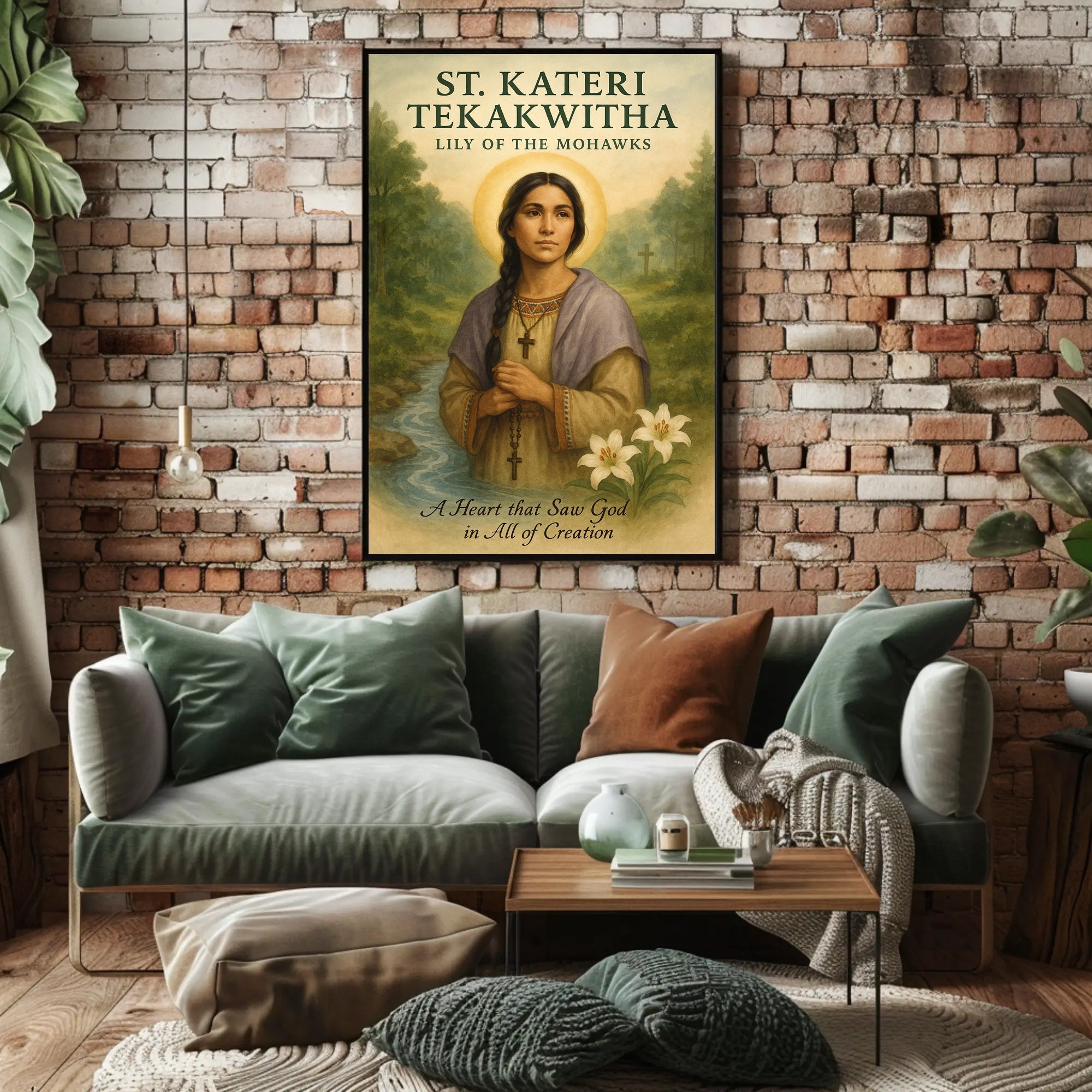 St. Kateri Tekakwitha Lily of the Mohawks Poster PosterGoat