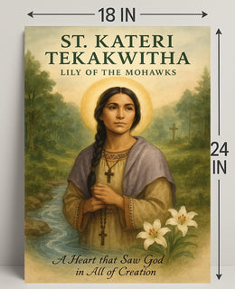 St. Kateri Tekakwitha Lily of the Mohawks Poster PosterGoat