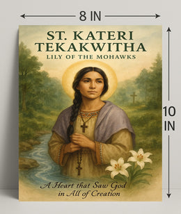 St. Kateri Tekakwitha Lily of the Mohawks Poster PosterGoat
