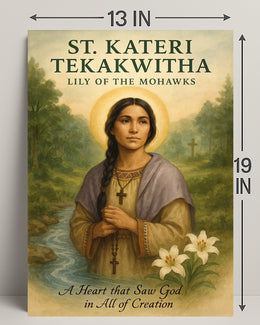 St. Kateri Tekakwitha Lily of the Mohawks Poster PosterGoat