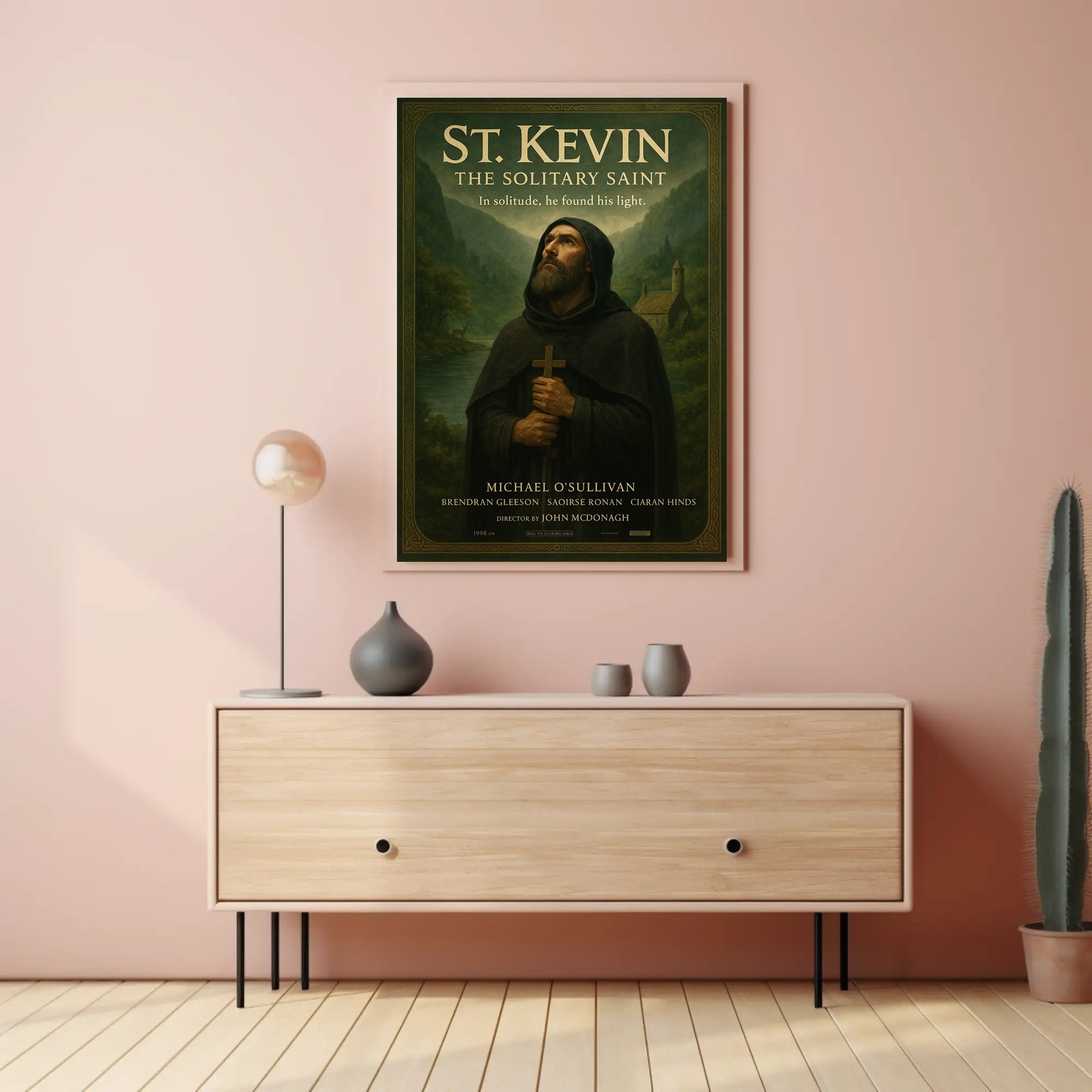 St. Kevin The Solitary Saint Poster PosterGoat