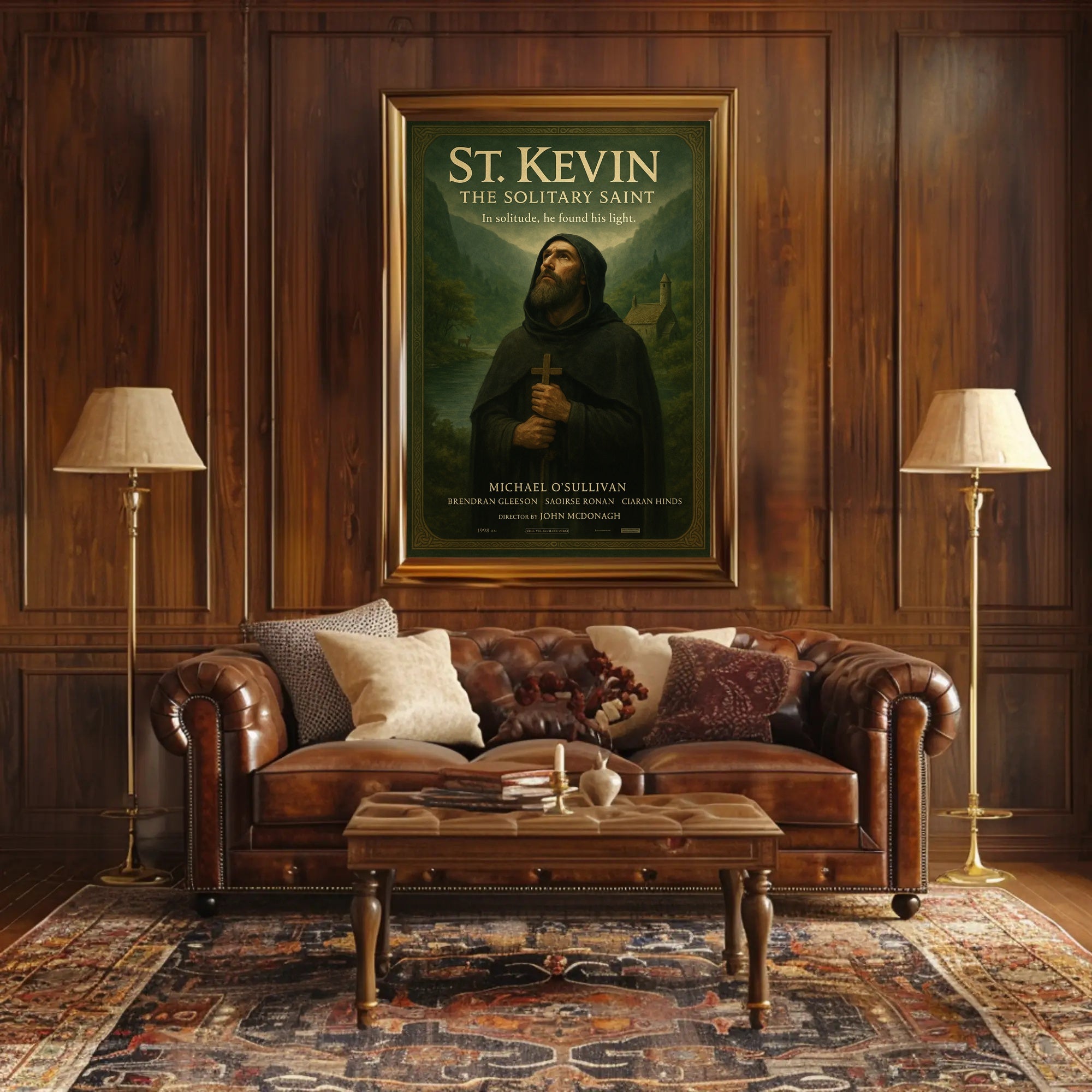 St. Kevin The Solitary Saint Poster PosterGoat