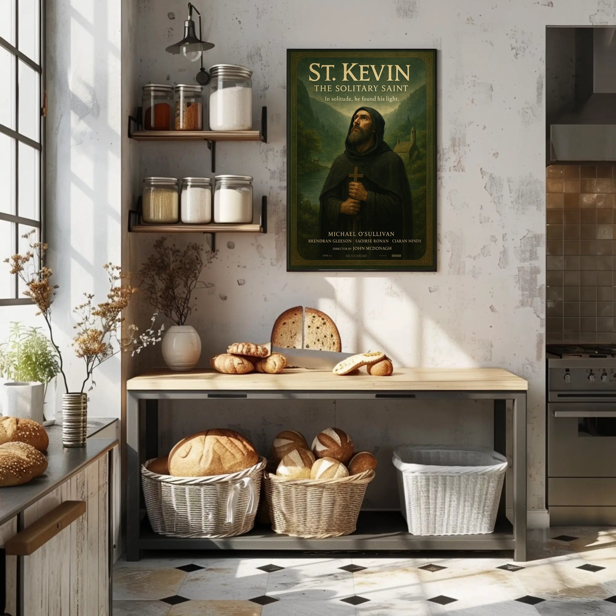 St. Kevin The Solitary Saint Poster PosterGoat