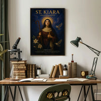 St. Kiara A Beacon Of Hope And Faith Poster PosterGoat