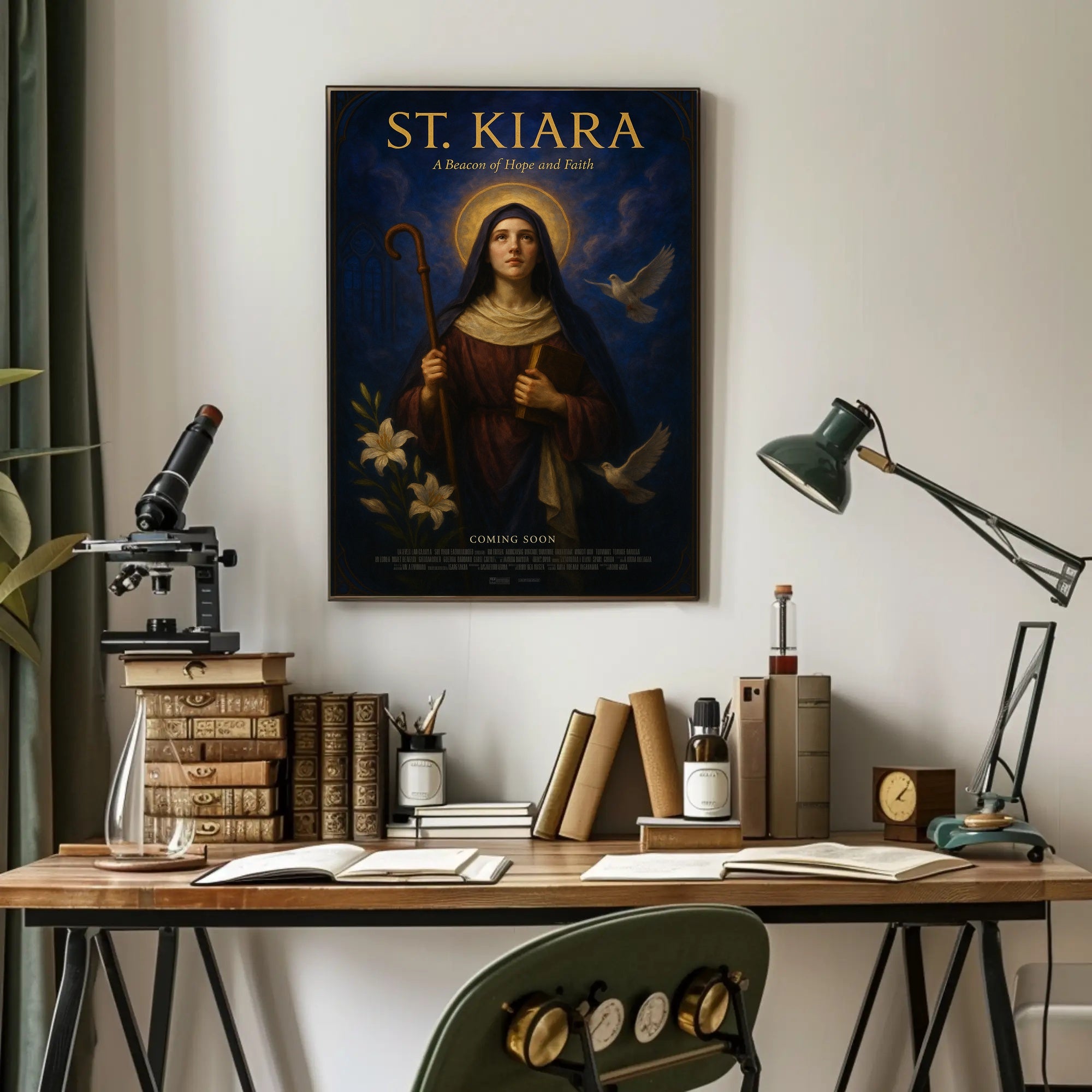 St. Kiara A Beacon Of Hope And Faith Poster PosterGoat