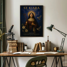 St. Kiara A Beacon Of Hope And Faith Poster PosterGoat