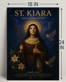 St. Kiara A Beacon Of Hope And Faith Poster PosterGoat