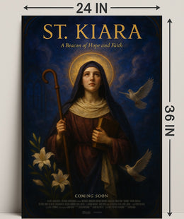 St. Kiara A Beacon Of Hope And Faith Poster PosterGoat