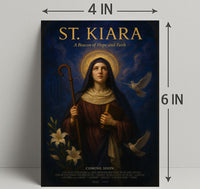 St. Kiara A Beacon Of Hope And Faith Poster PosterGoat