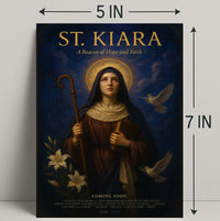 St. Kiara A Beacon Of Hope And Faith Poster PosterGoat
