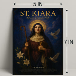 St. Kiara A Beacon Of Hope And Faith Poster PosterGoat