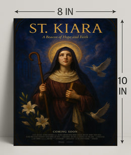 St. Kiara A Beacon Of Hope And Faith Poster PosterGoat