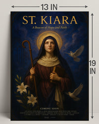 St. Kiara A Beacon Of Hope And Faith Poster PosterGoat