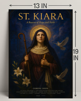 St. Kiara A Beacon Of Hope And Faith Poster PosterGoat