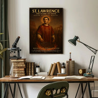 St. Lawrence The Flame Of Faith Poster PosterGoat