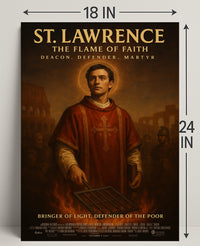 St. Lawrence The Flame Of Faith Poster PosterGoat