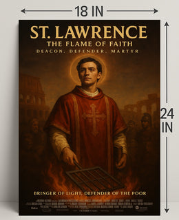 St. Lawrence The Flame Of Faith Poster PosterGoat