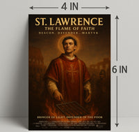 St. Lawrence The Flame Of Faith Poster PosterGoat
