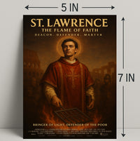St. Lawrence The Flame Of Faith Poster PosterGoat