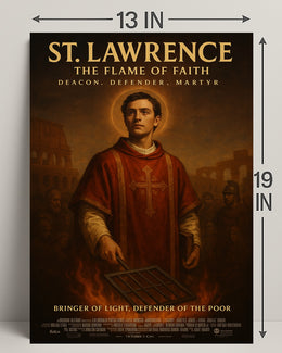 St. Lawrence The Flame Of Faith Poster PosterGoat
