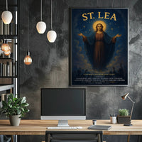 St. Lea A Journey Of Faith And Light Poster PosterGoat