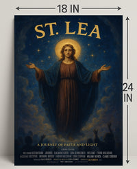 St. Lea A Journey Of Faith And Light Poster PosterGoat