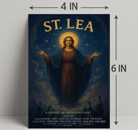 St. Lea A Journey Of Faith And Light Poster PosterGoat