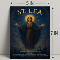 St. Lea A Journey Of Faith And Light Poster PosterGoat