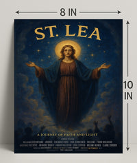 St. Lea A Journey Of Faith And Light Poster PosterGoat