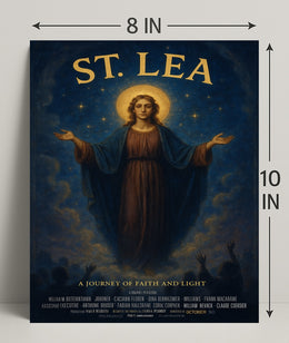 St. Lea A Journey Of Faith And Light Poster PosterGoat