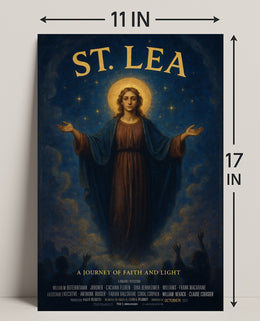 St. Lea A Journey Of Faith And Light Poster PosterGoat