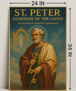 St. Peter Guardian Of The Gates Poster PosterGoat
